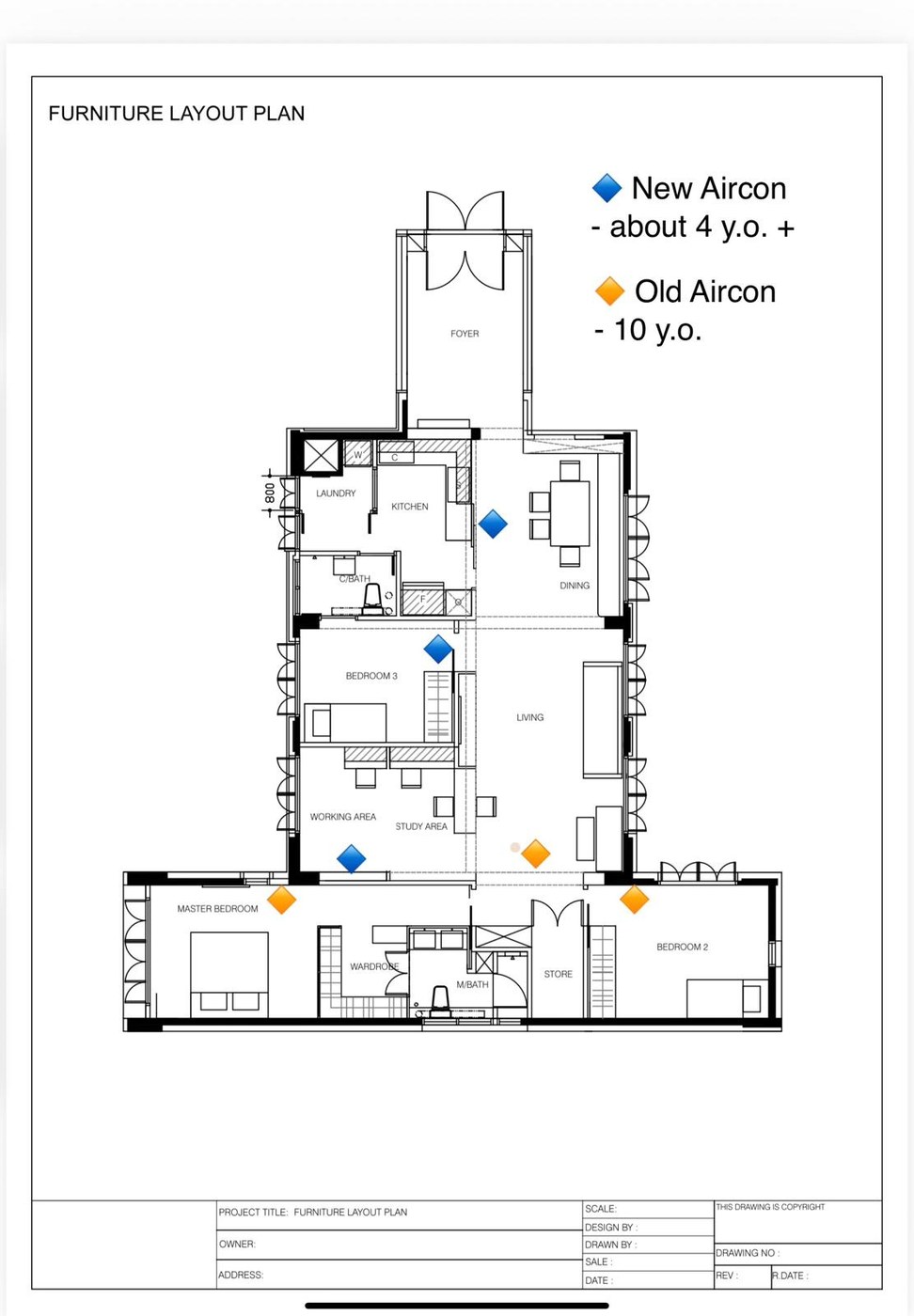 Aircon layout plan